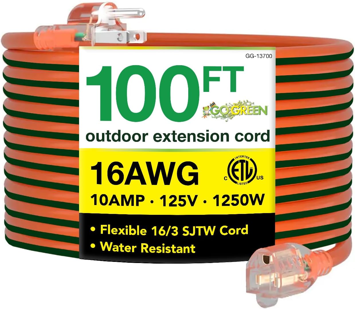 Waterproof Extension Cord (100 ft)